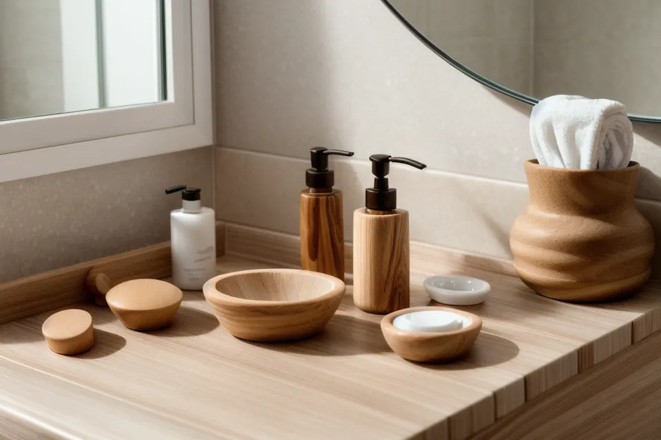 Copa sueca de madera para maderoterapia facial, herramienta clave en una rutina facial pro para principiantes