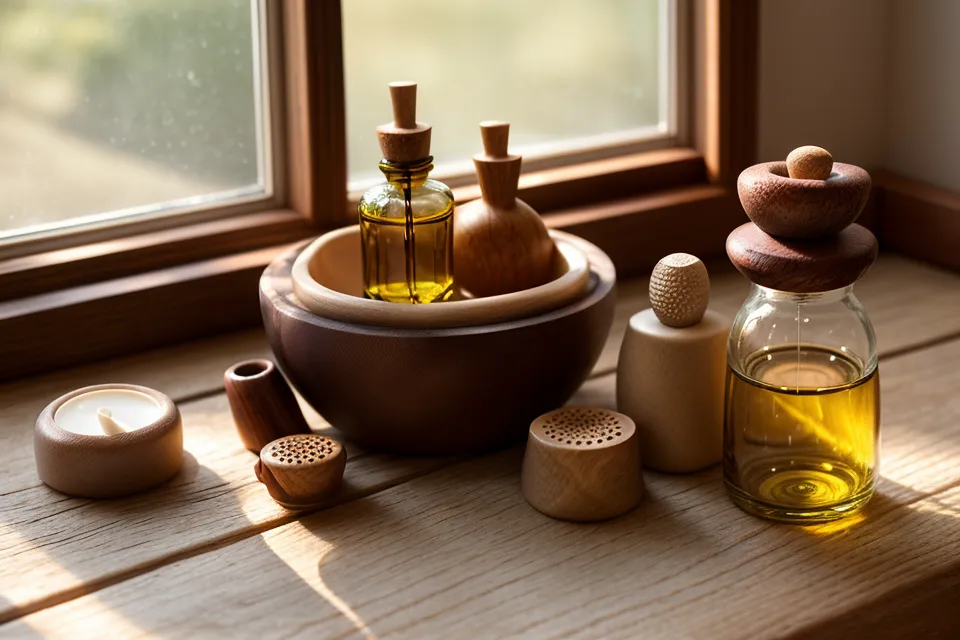 Mini champiñón de madera para maderoterapia facial, la herramienta puntual para el entrecejo